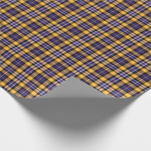 Paarse en gele goudschaal cadeaupapier (Hoek)