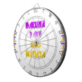 Paarse en gele Hakuna Matata Baby Kinderen G Dartbord (Voorkant Rechts)