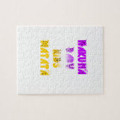 Paarse en gele Hakuna Matata Baby Kinderen G Legpuzzel (Horizontaal)