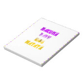Paarse en gele Hakuna Matata Baby Kinderen G Notitieblok (Linkerzijde)