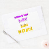 Paarse en gele Hakuna Matata Baby Kinderen G Rechthoekige Sticker (Envelop)
