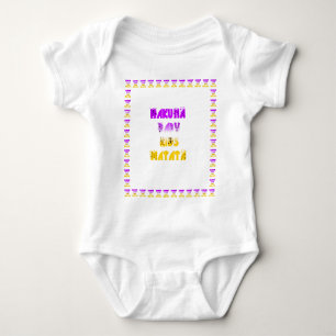 Paarse en gele Hakuna Matata Baby Kinderen G Romper