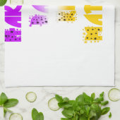 Paarse en gele Hakuna Matata Baby Kinderen G Theedoek (Gevouwen)