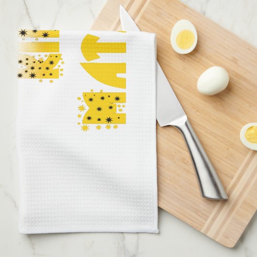 Paarse en gele Hakuna Matata Baby Kinderen G Theedoek (Quarter Fold)