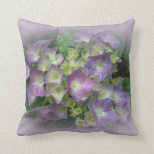 Paarse en gele hydrangeas - Pillow Kussen