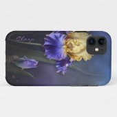 Paarse en gele Iris Aangepaste iPhone 5S-draagtas Case-Mate iPhone Case (Achterkant (horizontaal))