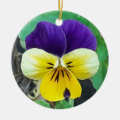 Paarse en gele keramische decoratie (Voorkant)