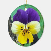 Paarse en gele keramische decoratie (Links)