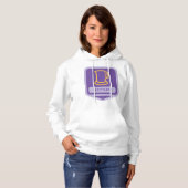 Paarse en gele ketels icoon hoodie (Voorkant volledig)