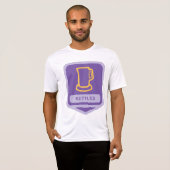 Paarse en gele ketels icoon t-shirt (Voorkant volledig)