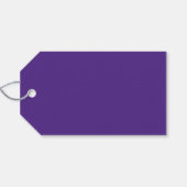 Paarse en gele kledingkap cadeaulabel (Achterkant Horizontaal)