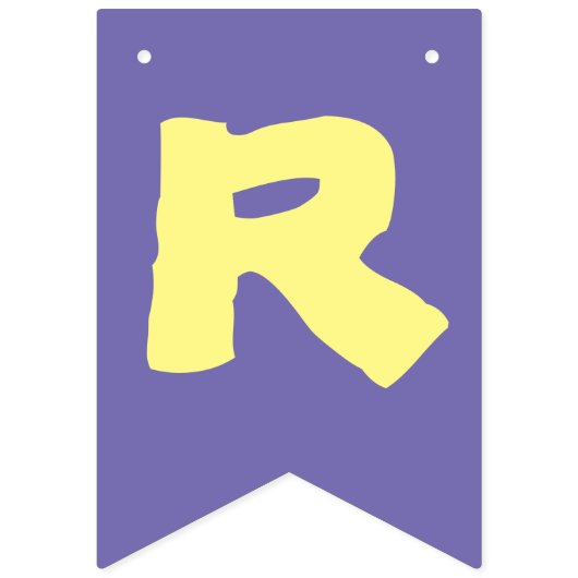 Paarse en gele leeshoek banner (Tweede vlag)