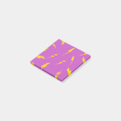 Paarse en gele Lightning Stijlvolle Back-to-School Post-it® Notes (Schuin)