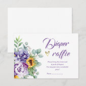 Paarse en Gele Luierraffle Kaart (Voorkant / Achterkant)