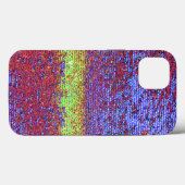 Paarse en gele mozaïek Case-Mate iPhone-hoes iPhone Case (Achterkant (horizontaal))