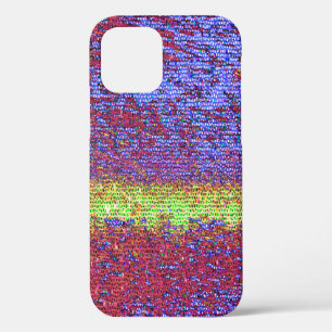 Paarse en gele mozaïekHoesje-Mate iPhone case