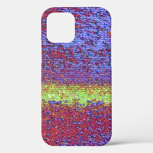 Paarse en gele mozaïekHoesje-Mate iPhone case (Achterkant)