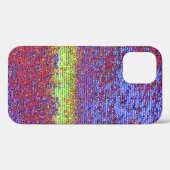 Paarse en gele mozaïekHoesje-Mate iPhone case (Achterkant (horizontaal))