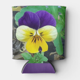 Paarse en gele Pansy Blikjeskoeler