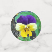Paarse en gele Pansy Confetti (Kleine voorkant)