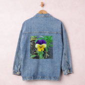 Paarse en gele Pansy Denim Jacket (Hangar)