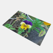 Paarse en gele Pansy  Deurmat (Schuin)