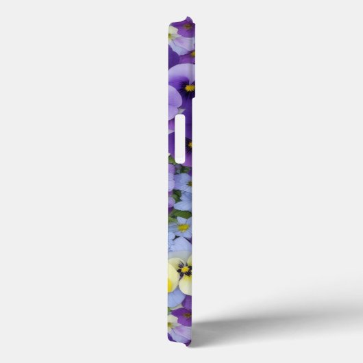 Paarse en gele Pansy Flowers Telefoon Case (Achterkant / Rechts)