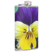 Paarse en gele Pansy Heupfles (Rechts)