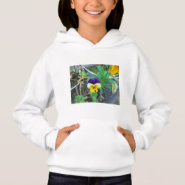 Paarse en gele Pansy Hoodie