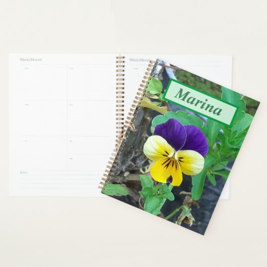 Paarse en gele Pansy Planner (Display)