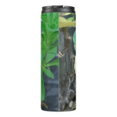 Paarse en gele Pansy Thermosbeker (Achterkant)