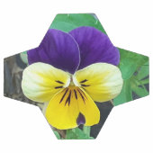 Paarse en gele Pansy Voetbal (Enkel)
