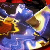 Paarse en gele Passion Canvas tas