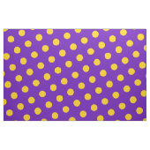 Paarse en gele pokadots stof (Yard (91,4 cm))