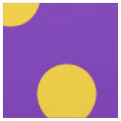 Paarse en gele pokadots stof (Close Up)