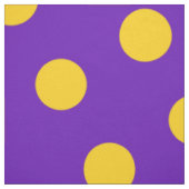 Paarse en gele pokadots stof (Swatch)