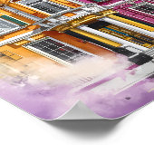 Paarse en Gele Reverie Poster (Hoek)