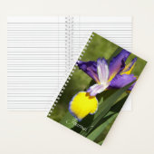Paarse en gele Siberische Iris Floral Notitieboek (Binnen)
