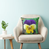 Paarse en gele speldenkussen kussen (Stoel)