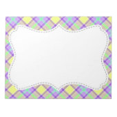 Paarse en gele stekels notitieblok (Voorkant)