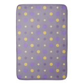 Paarse en gele stippen badmat (Voorkant Verticaal)