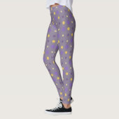 Paarse en gele stippen leggings (Links)