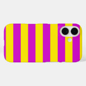 Paarse en gele strepen ontwerp Case-Mate iPhone case (Achterkant (horizontaal))