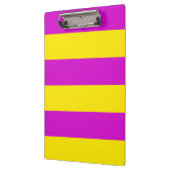 Paarse en gele strepen ontwerp klembord (Links)