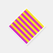 Paarse en gele strepen ontwerp servet (Hoek)