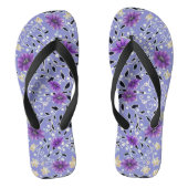 Paarse en gele Teenslippers (Voetbed)