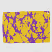 Paarse en gele Tie Dye Golfhanddoek (Horizontaal)