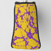 Paarse en gele Tie Dye Golfheadcover (Draai 90)