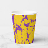 Paarse en gele Tie Dye Papieren Bekers (Rechts)
