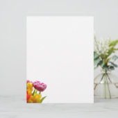 Paarse en gele Tulpen Letterhead (Staand voorkant)